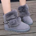 Strapped Ankle Snow Boots