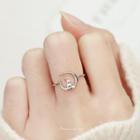 Rabbit Open Ring Silver - One Size