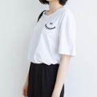Smiley Face Embroidered Short Sleeve T-shirt
