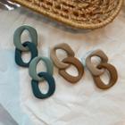Matte Chunky Chain Dangle Earring