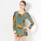 Baroque Print Long-sleeved Top