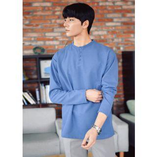 Crewneck Long-sleeve Henley