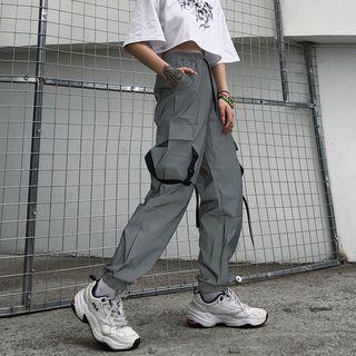 Reflective Harem Pants As Shown In Figure - One Size