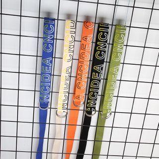 Double D-ring Lettering Belt