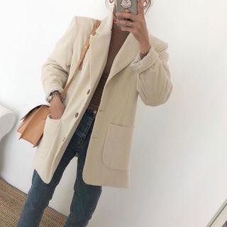 Button-up Corduroy Coat