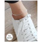 Silver Ball-chain Anklet