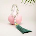 Faux Gemstone Tassel Bracelet