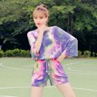 Tie-dye T-shirt & Shorts Set