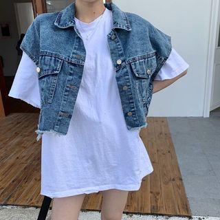 Denim Cropped Vest (various Designs)