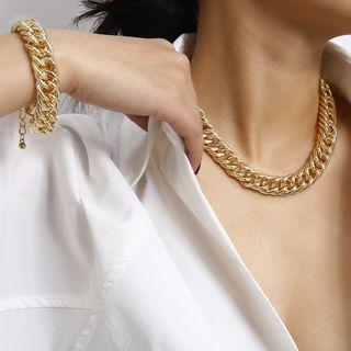 Set: Chain Necklace + Bracelet