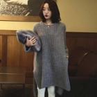 Ribbed Sweater As Shown In Figure - One Size