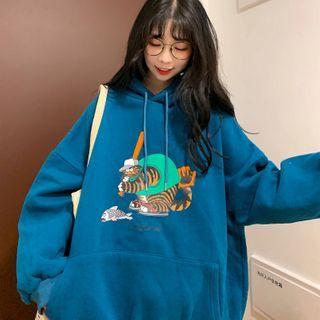 Loose Print Sweatshirt