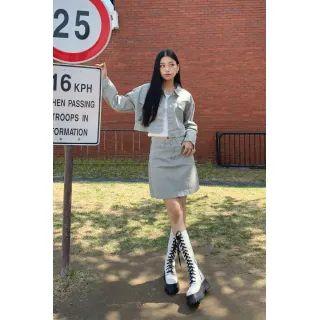 Set: Trucker Jacket + A-line Miniskirt