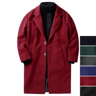 Couple Notched-lapel Single-breasted Coat