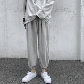 Straight-cut Casual Jogger Pants