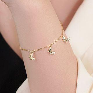 Sterling Silver Butterfly Bracelet