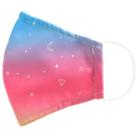 Handmade Water-repellent Fabric Mask Cover (gradient Stars Print)(adult) Random - Adult