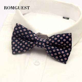 Pattern Bow Tie Blue - One Size