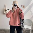 Drawstring Henley Hoodie