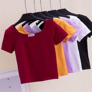 Short-sleeve Cropped Dance T-shirt