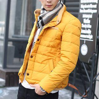 Striped Panel Padded Jacket