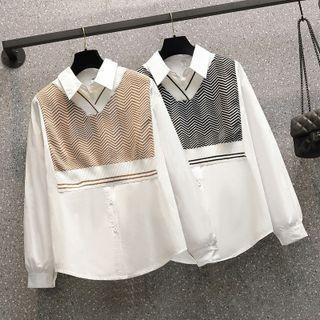 Chevron Panel Shirt