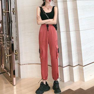 Side Pocket Drawstring Pants