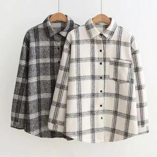 Plaid Pocket-patch Shirt