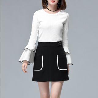 Layered Bell-sleeve Top