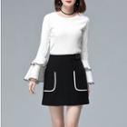 Layered Bell-sleeve Top