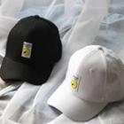 Smiley Applique Baseball Cap