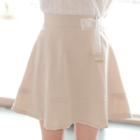 Beribboned Band-waist A-line Skirt
