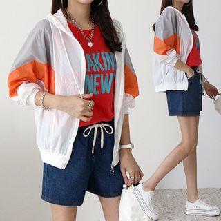 Color-block Windbreaker Jacket