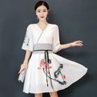 Elbow-sleeve Hanfu A-line Dress