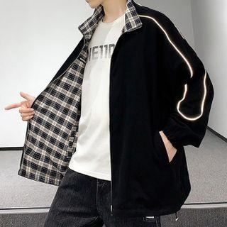 Reversible Reflexive Detail Zipped Jacket