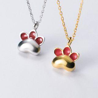 925 Sterling Silver Cat Paw Necklace