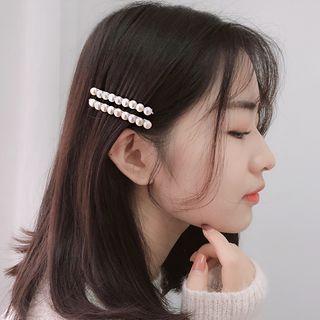 Natural Pearl Hair Clip Faux Pearl - One Size