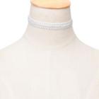 Fabric Choker C0219 - White - One Size