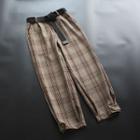 Set: Plain Harem Pants + Belt