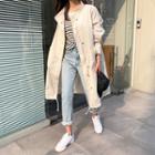Zip-up Drawstring-waist Parka