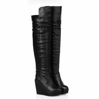 Over-the-knee Wedge Boots