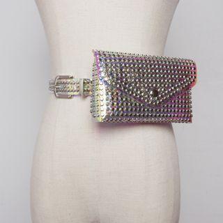 Iridescent Belt Bag Iridescent - Silver - One Size