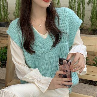 Long-sleeve Dress / Sweater Vest