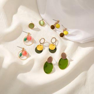Set Of 5: Alloy Dangle Earring (assorted Designs)