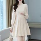 Long-sleeve Fleece A-line Dress