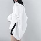 Loose-fit Bubble-sleeved White Blouse