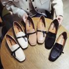 Block Heel Bow Accent Loafers