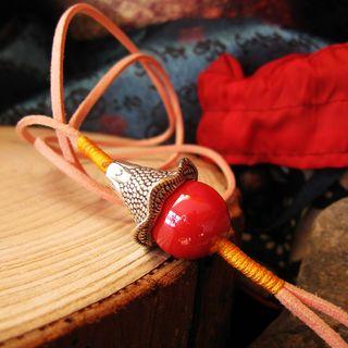 Ceramic Bead Pendant Necklace
