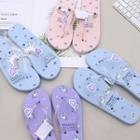 Unicorn Print Flip-flops Random Color - One Size