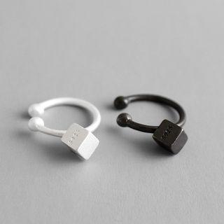 925 Sterling Silver Cube Cuff Earring